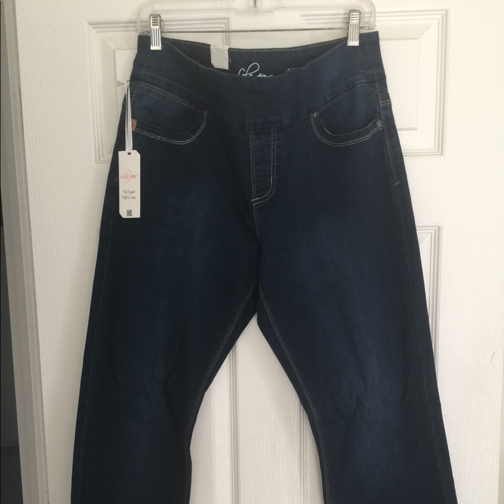 Pull on bootcut jeans